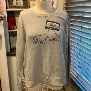 Kate Spade Gray Mix It Up Sweatshirt